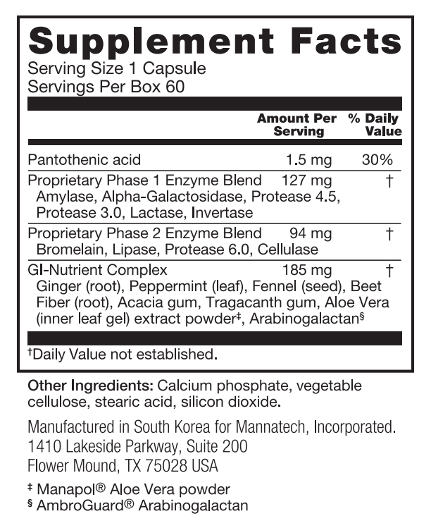 GI-Zyme Digestive Enzymes