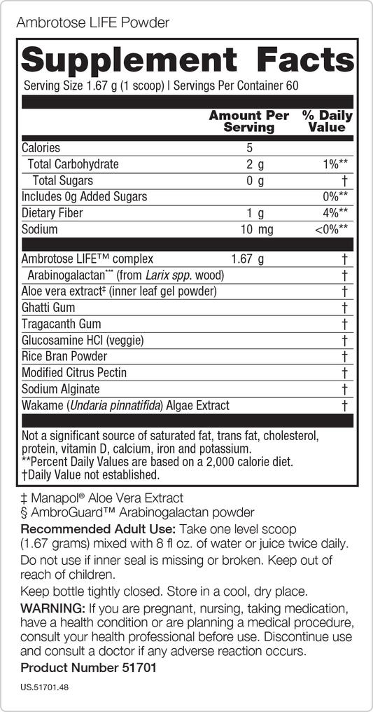 Ambrotose LIFE 100g Powder