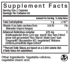 Advanced Ambrotose 120 Caps