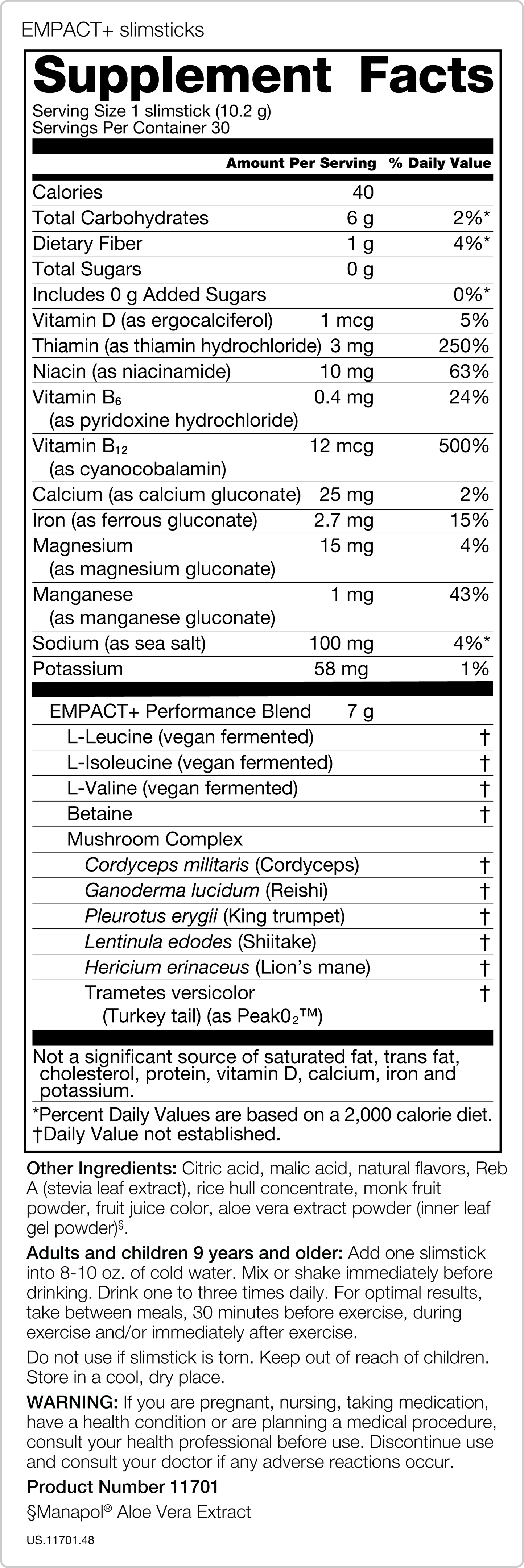 EMPACT+™ Performance Drink Mix (30 slimsticks)