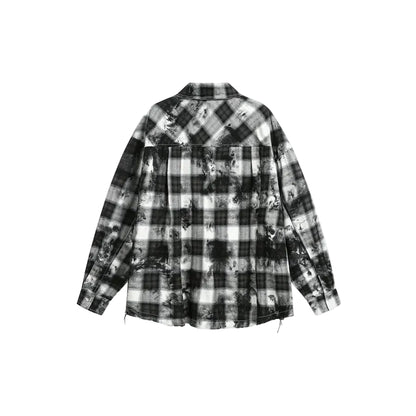 Men’s Black and White Long Sleeve Shirt