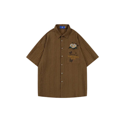 Men’s Brown Short Sleeve Shirt