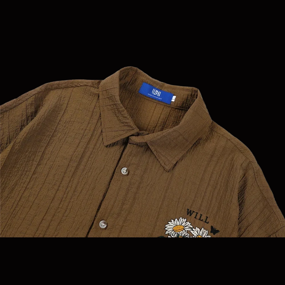 Men’s Brown Short Sleeve Shirt