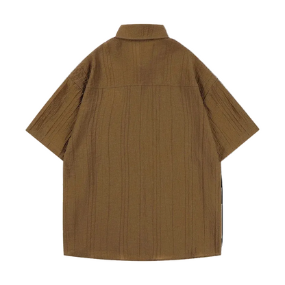 Men’s Brown Short Sleeve Shirt