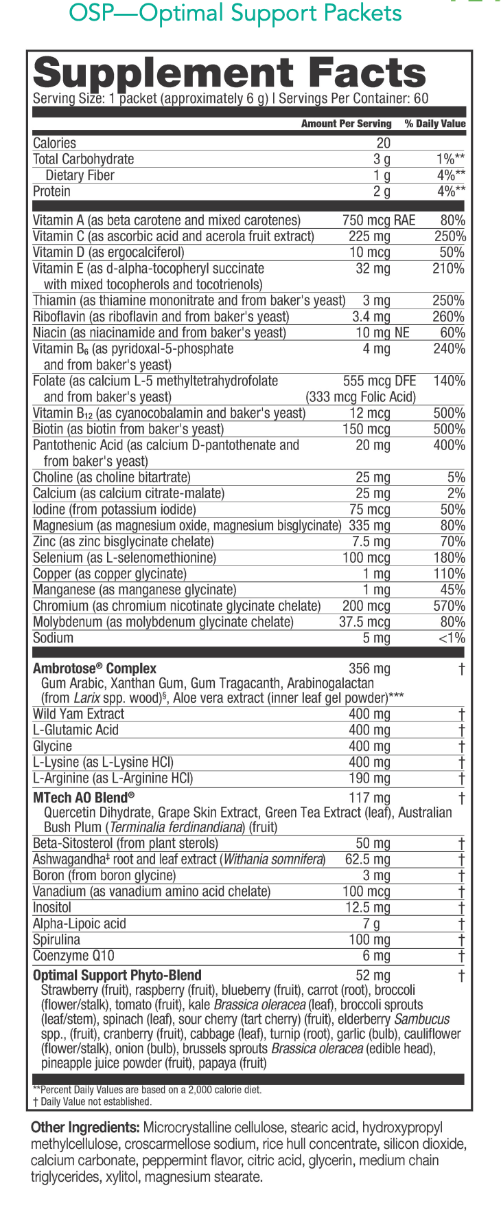 Ambrotose Canister and OSP Value Bundle – The Core 4