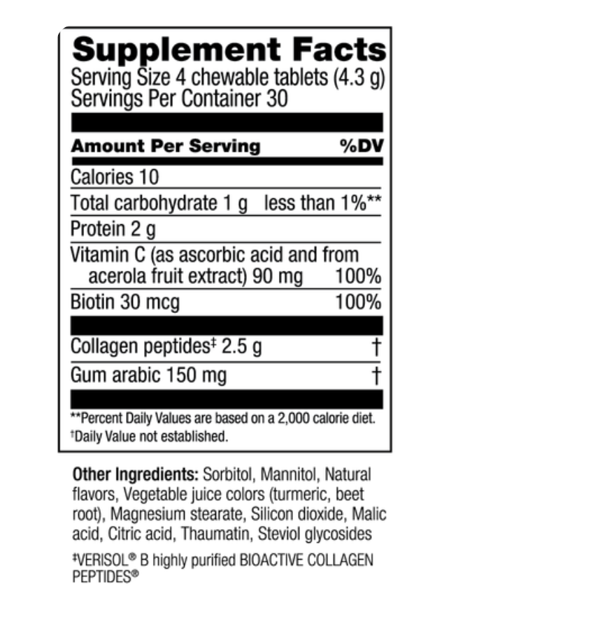 Mannatech Essentials Collagen Chews