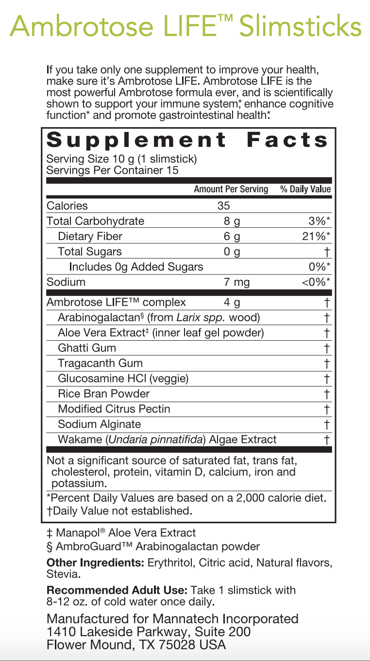 Ambrotose LIFE Slimsticks