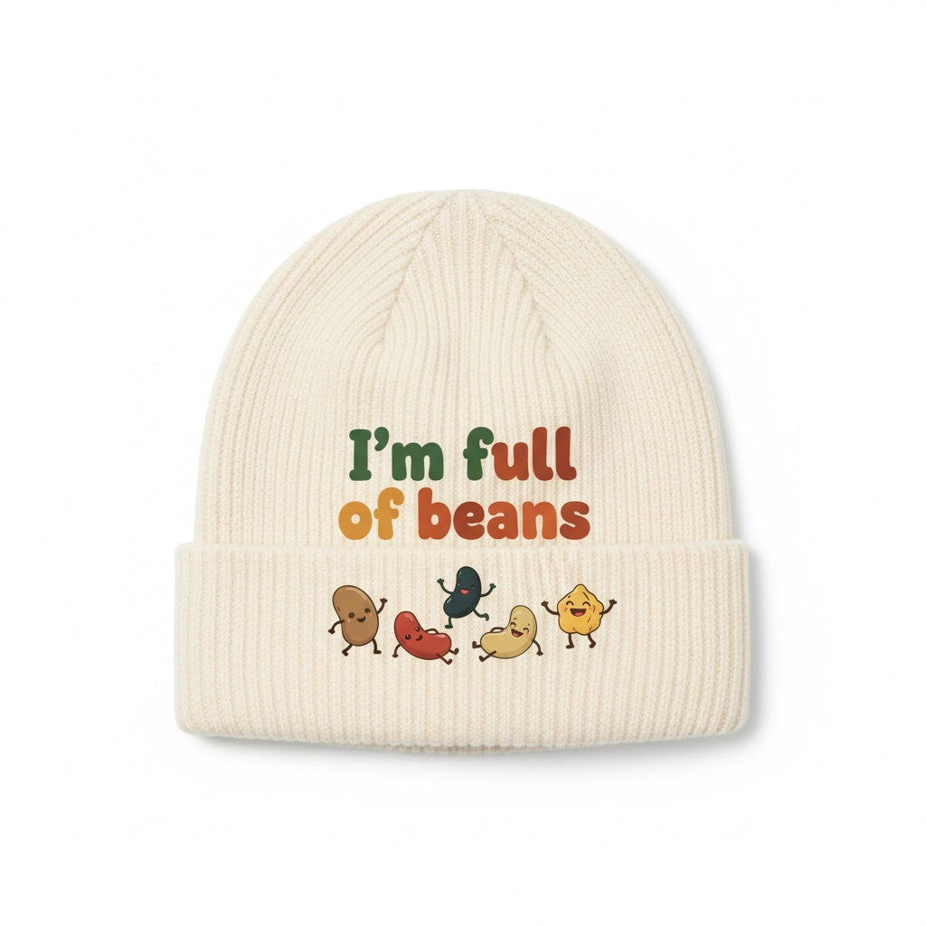 Knitted beanie - Beige